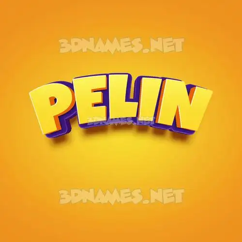 pelin in Orange Toon style - 3D name wallpaper pelin in Orange Toon style - 3D name wallpaper