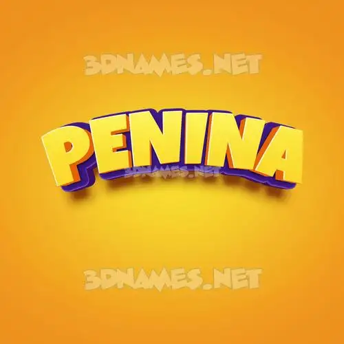 penina in Orange Toon style - 3D name wallpaper penina in Orange Toon style - 3D name wallpaper