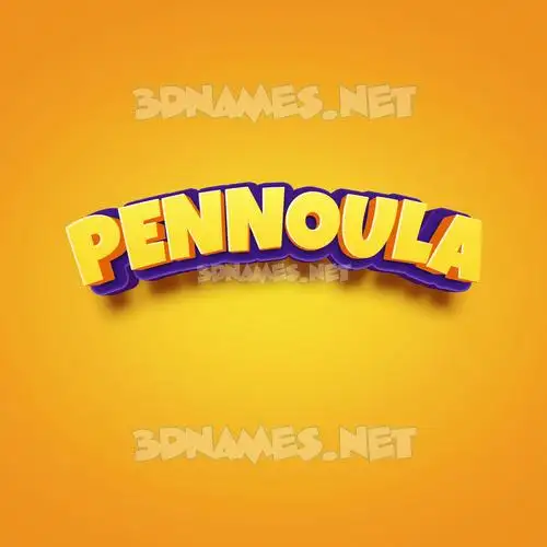 pennoula in Orange Toon style - 3D name wallpaper pennoula in Orange Toon style - 3D name wallpaper