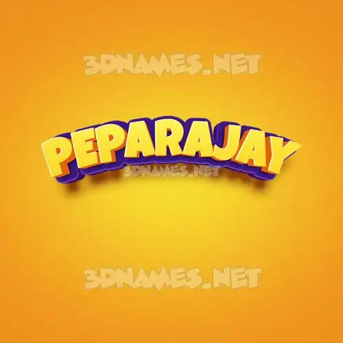 peparajay in Orange Toon style - 3D name wallpaper peparajay in Orange Toon style - 3D name wallpaper