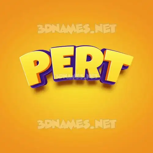 pert in Orange Toon style - 3D name wallpaper pert in Orange Toon style - 3D name wallpaper