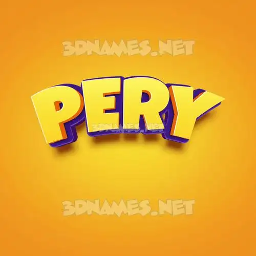 pery in Orange Toon style - 3D name wallpaper pery in Orange Toon style - 3D name wallpaper
