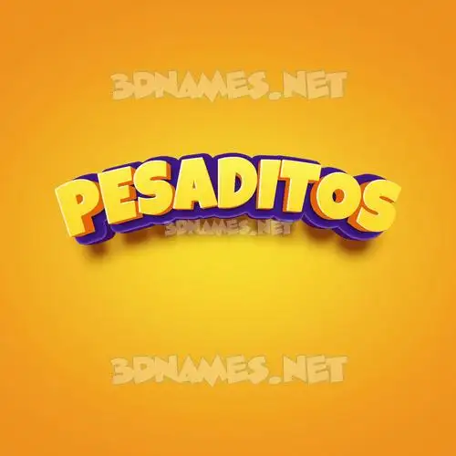 pesaditos in Orange Toon style - 3D name wallpaper pesaditos in Orange Toon style - 3D name wallpaper