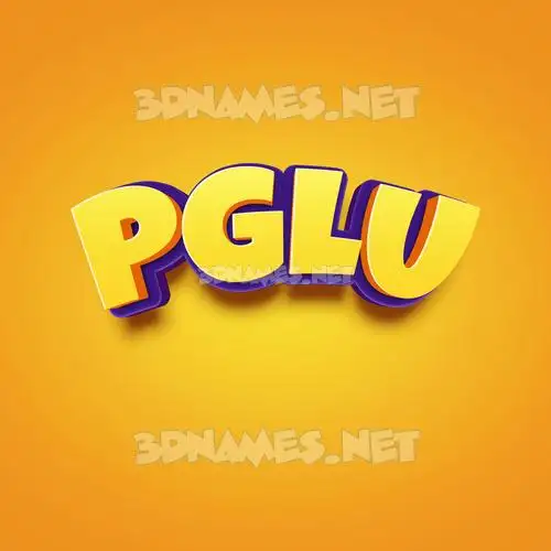 pglu in Orange Toon style - 3D name wallpaper pglu in Orange Toon style - 3D name wallpaper