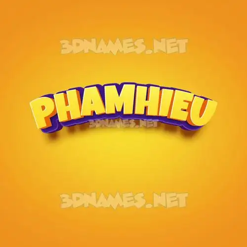 phamhieu in Orange Toon style - 3D name wallpaper phamhieu in Orange Toon style - 3D name wallpaper
