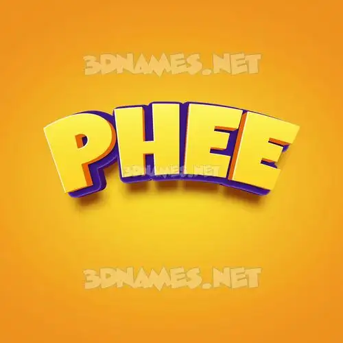 phee in Orange Toon style - 3D name wallpaper phee in Orange Toon style - 3D name wallpaper