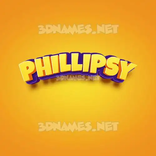 phillipsy in Orange Toon style - 3D name wallpaper phillipsy in Orange Toon style - 3D name wallpaper