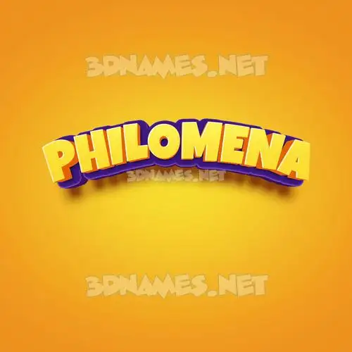 philomena in Orange Toon style - 3D name wallpaper philomena in Orange Toon style - 3D name wallpaper