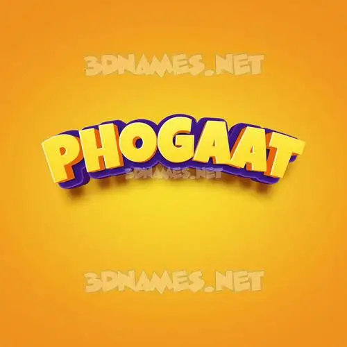 phogaat in Orange Toon style - 3D name wallpaper phogaat in Orange Toon style - 3D name wallpaper