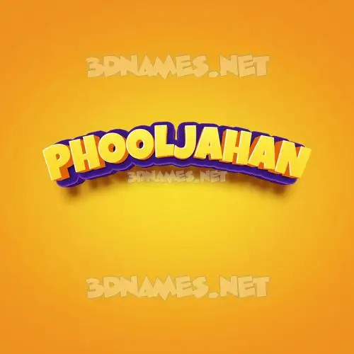 phooljahan in Orange Toon style - 3D name wallpaper phooljahan in Orange Toon style - 3D name wallpaper