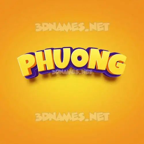 phuong in Orange Toon style - 3D name wallpaper phuong in Orange Toon style - 3D name wallpaper