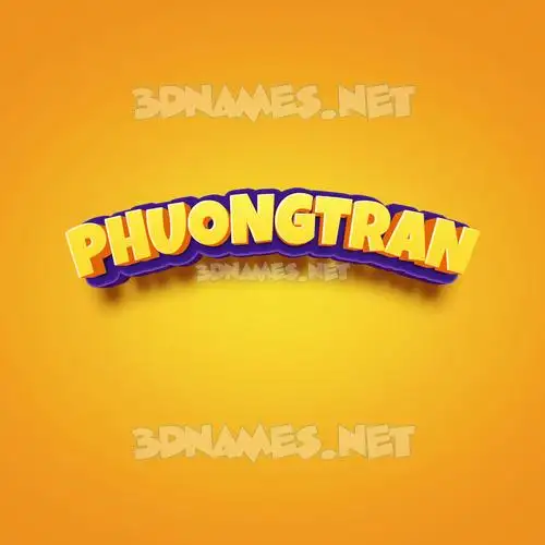 phuongtran in Orange Toon style - 3D name wallpaper phuongtran in Orange Toon style - 3D name wallpaper