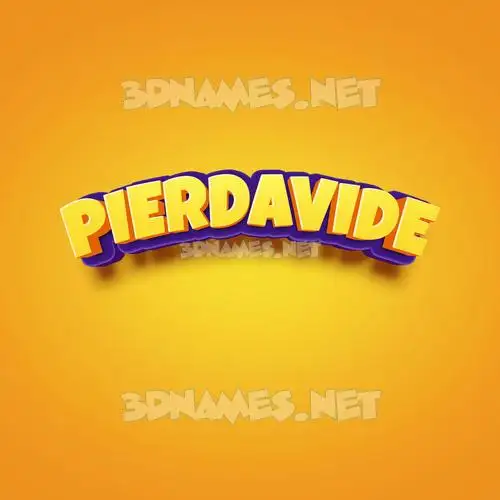 pierdavide in Orange Toon style - 3D name wallpaper pierdavide in Orange Toon style - 3D name wallpaper