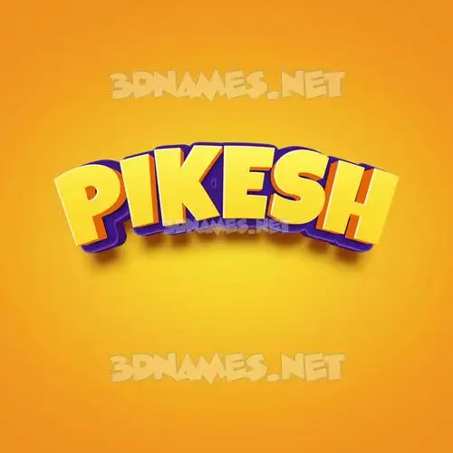 pikesh in Orange Toon style - 3D name wallpaper pikesh in Orange Toon style - 3D name wallpaper