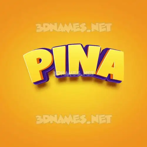 pina in Orange Toon style - 3D name wallpaper pina in Orange Toon style - 3D name wallpaper