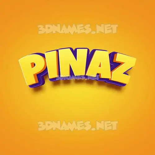 pinaz in Orange Toon style - 3D name wallpaper pinaz in Orange Toon style - 3D name wallpaper