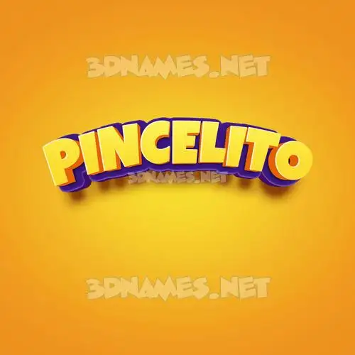 pincelito in Orange Toon style - 3D name wallpaper pincelito in Orange Toon style - 3D name wallpaper