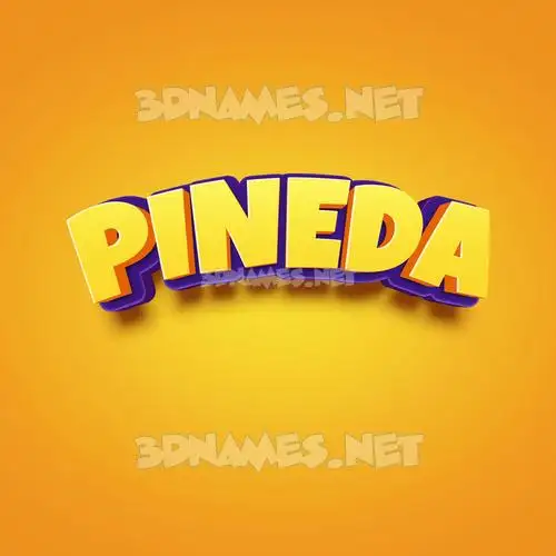 pineda in Orange Toon style - 3D name wallpaper pineda in Orange Toon style - 3D name wallpaper