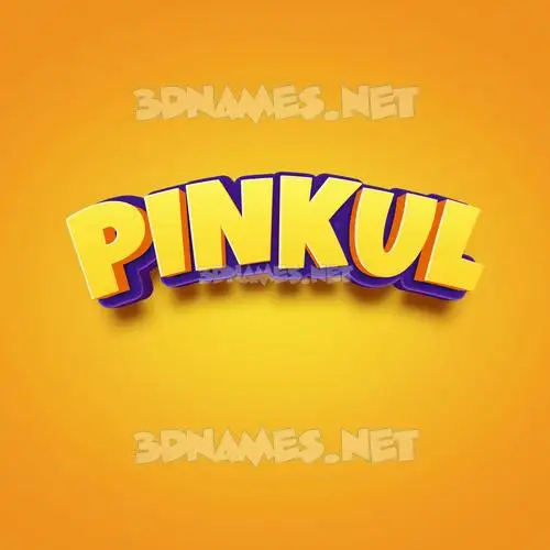 pinkul in Orange Toon style - 3D name wallpaper pinkul in Orange Toon style - 3D name wallpaper