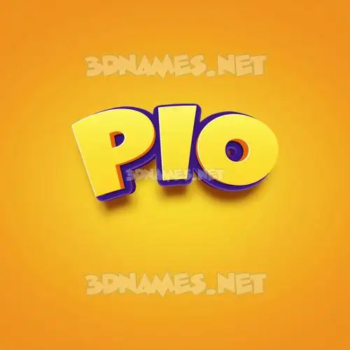pio in Orange Toon style - 3D name wallpaper pio in Orange Toon style - 3D name wallpaper
