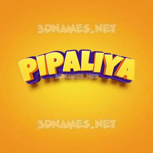 pipaliya in Orange Toon style - 3D name wallpaper pipaliya in Orange Toon style - 3D name wallpaper