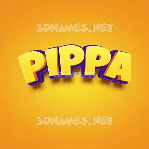 pippa in Orange Toon style - 3D name wallpaper pippa in Orange Toon style - 3D name wallpaper