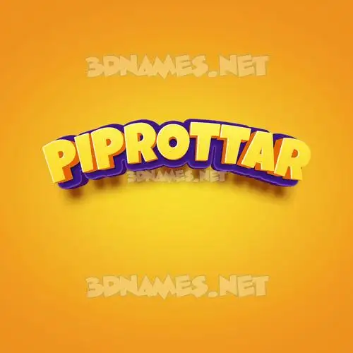piprottar in Orange Toon style - 3D name wallpaper piprottar in Orange Toon style - 3D name wallpaper