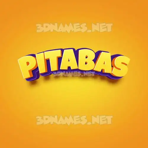 pitabas in Orange Toon style - 3D name wallpaper pitabas in Orange Toon style - 3D name wallpaper