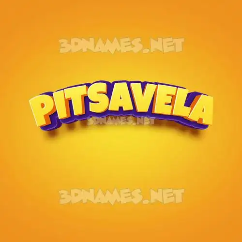 pitsavela in Orange Toon style - 3D name wallpaper pitsavela in Orange Toon style - 3D name wallpaper