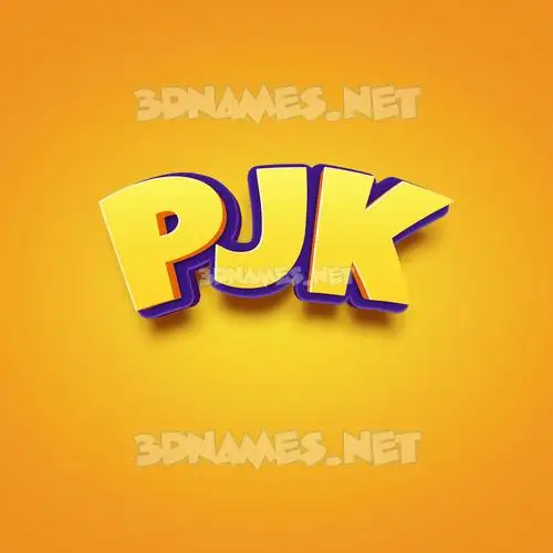 pjk in Orange Toon style - 3D name wallpaper pjk in Orange Toon style - 3D name wallpaper