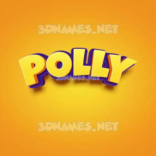 polly in Orange Toon style - 3D name wallpaper polly in Orange Toon style - 3D name wallpaper