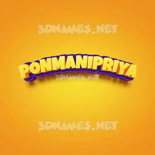 ponmanipriya in Orange Toon style - 3D name wallpaper ponmanipriya in Orange Toon style - 3D name wallpaper