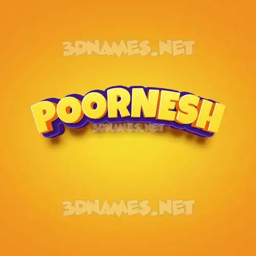 poornesh in Orange Toon style - 3D name wallpaper poornesh in Orange Toon style - 3D name wallpaper