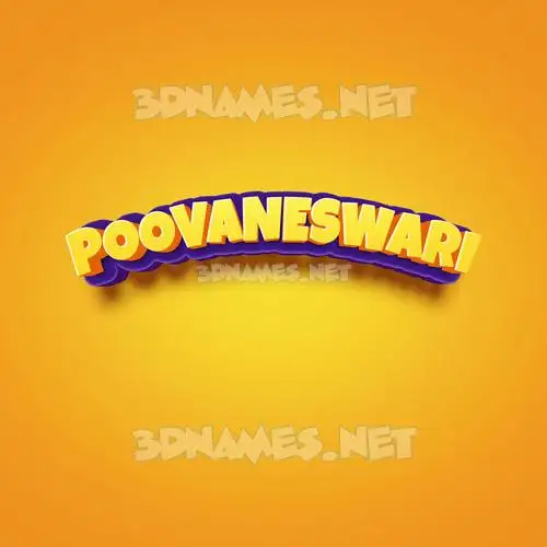 poovaneswari in Orange Toon style - 3D name wallpaper poovaneswari in Orange Toon style - 3D name wallpaper