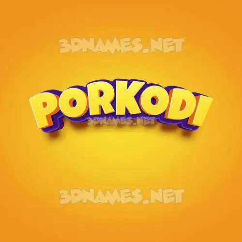 porkodi in Orange Toon style - 3D name wallpaper porkodi in Orange Toon style - 3D name wallpaper