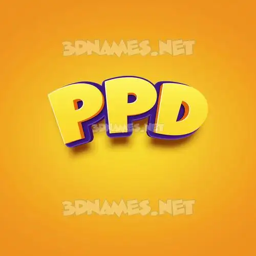 ppd in Orange Toon style - 3D name wallpaper ppd in Orange Toon style - 3D name wallpaper