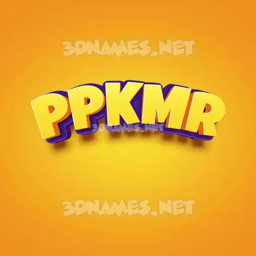 ppkmr in Orange Toon style - 3D name wallpaper ppkmr in Orange Toon style - 3D name wallpaper