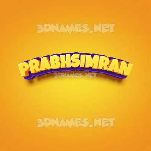 prabhsimran in Orange Toon style - 3D name wallpaper prabhsimran in Orange Toon style - 3D name wallpaper