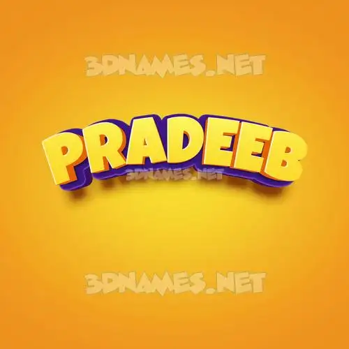 pradeeb in Orange Toon style - 3D name wallpaper pradeeb in Orange Toon style - 3D name wallpaper