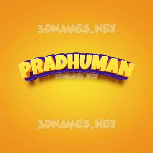 pradhuman in Orange Toon style - 3D name wallpaper pradhuman in Orange Toon style - 3D name wallpaper