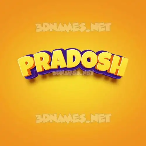 pradosh in Orange Toon style - 3D name wallpaper pradosh in Orange Toon style - 3D name wallpaper