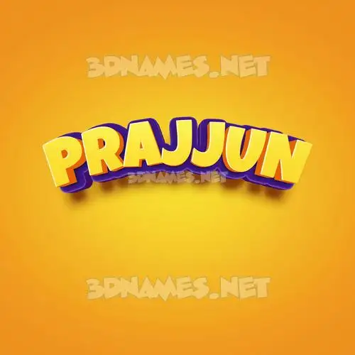 prajjun in Orange Toon style - 3D name wallpaper prajjun in Orange Toon style - 3D name wallpaper