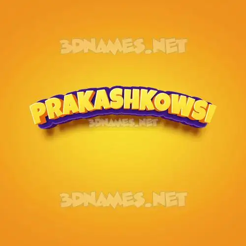 prakashkowsi in Orange Toon style - 3D name wallpaper prakashkowsi in Orange Toon style - 3D name wallpaper
