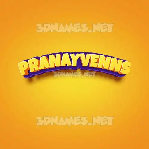 pranayvenns in Orange Toon style - 3D name wallpaper pranayvenns in Orange Toon style - 3D name wallpaper