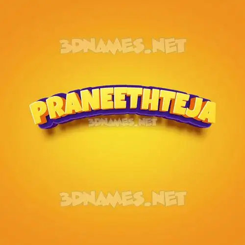 praneethteja in Orange Toon style - 3D name wallpaper praneethteja in Orange Toon style - 3D name wallpaper