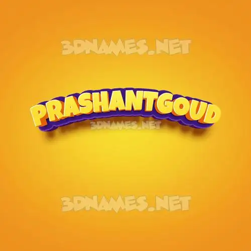 prashantgoud in Orange Toon style - 3D name wallpaper prashantgoud in Orange Toon style - 3D name wallpaper
