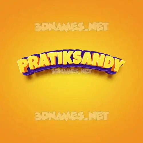 pratiksandy in Orange Toon style - 3D name wallpaper pratiksandy in Orange Toon style - 3D name wallpaper