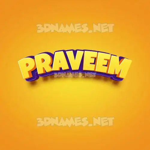 praveem in Orange Toon style - 3D name wallpaper praveem in Orange Toon style - 3D name wallpaper