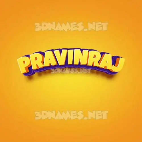 pravinraj in Orange Toon style - 3D name wallpaper pravinraj in Orange Toon style - 3D name wallpaper