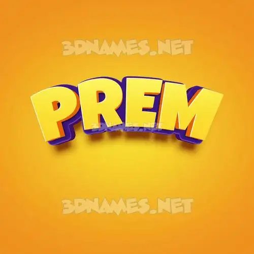 prem in Orange Toon style - 3D name wallpaper prem in Orange Toon style - 3D name wallpaper